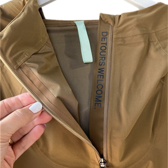 Lululemon Waterproof Poncho Jacket 14 Hiking Hooded - Picture 10 of 12